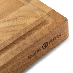 Signerat skjærebrett 78x38 cm eik