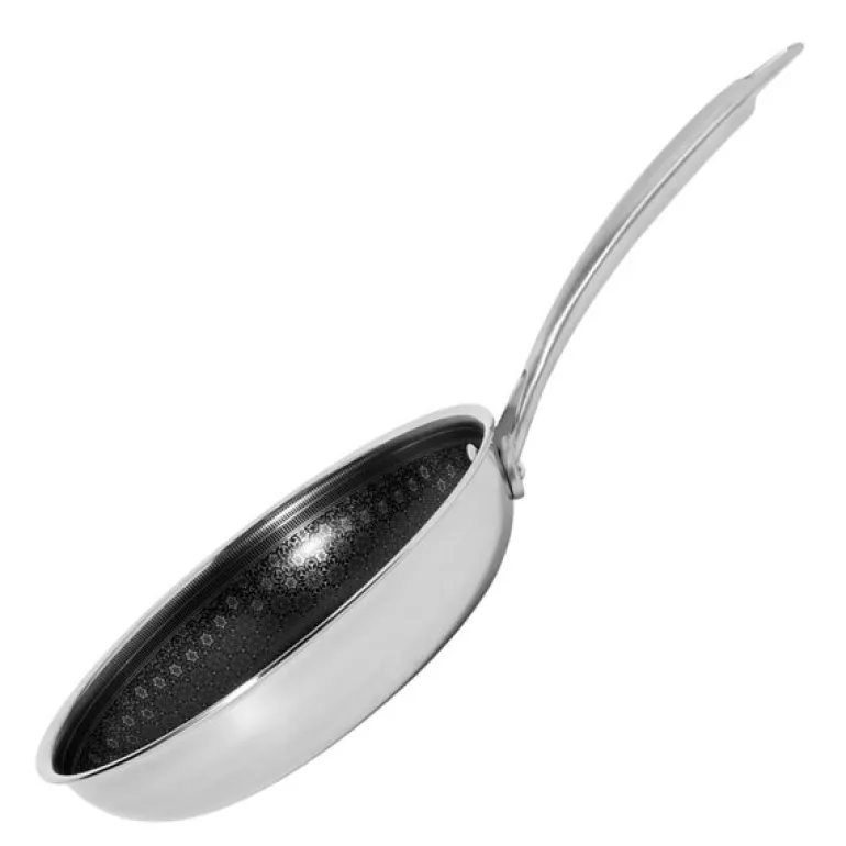 Signerat stekepanne strukturert ståloverflate 20 cm rustfritt stål