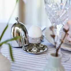 Sigrid eggeglass 10 cm sølv