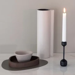 Silhouette lysestake 14,5 cm svart