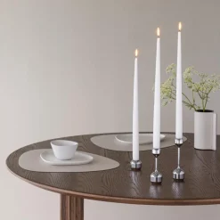 Silhouette lysestake 14,5 cm krom