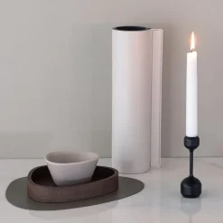 Silhouette lysestake 12 cm svart