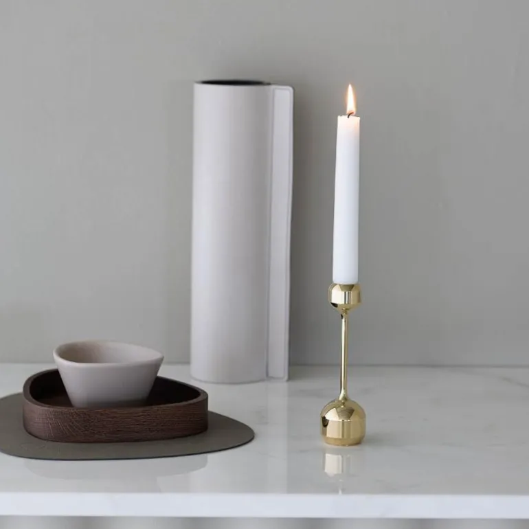 Silhouette lysestake 14,5 cm gullbelagt