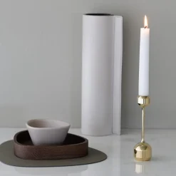 Silhouette lysestake 14,5 cm gullbelagt