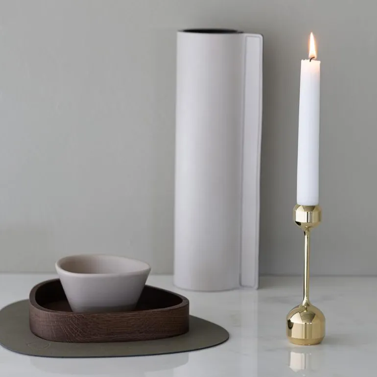 Silhouette lysestake 14,5 cm gullbelagt