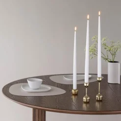 Silhouette lysestake sett 12 + 14,5 cm gullbelagt