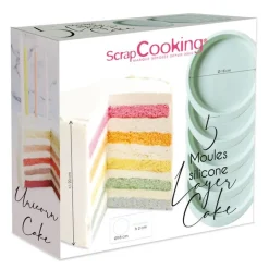 Silikonform 5 stk D18 cm mintgrønn