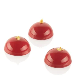 Silikonform halvkule 5 stk 8x4 cm