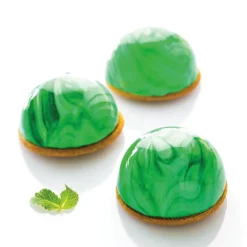 Silikonform halvkule 5 stk 8x4 cm