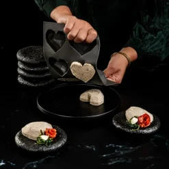 Silikonform Love At First Bite 3 stk grå/hvit