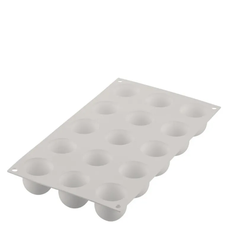 Silikonform mini puff 15 stk 4x4 cm