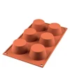 Silikonform muffins 6 stk 6,9x3,5 cm