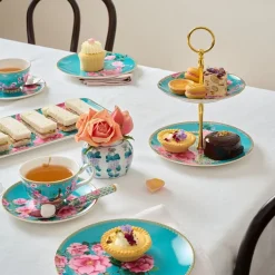 Silk Road kakefat 19x23,5 cm blå