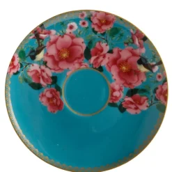 Silk Road kopp med fat 20 cl blå