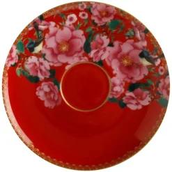 Silk Road kopp med fat 20 cl rød