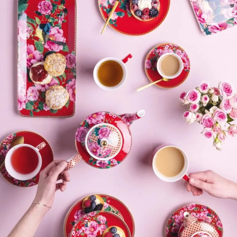 Silk Road tekanne 1L rød