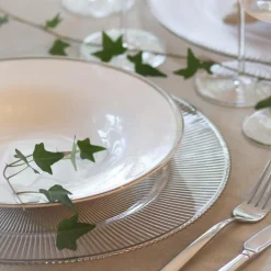 Silver Paisley pastatallerken 26 cm