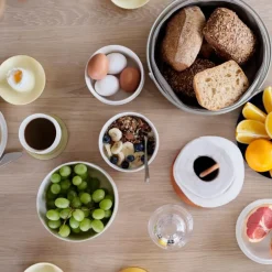 Singles eggeglass m. holder 4 stk limestone