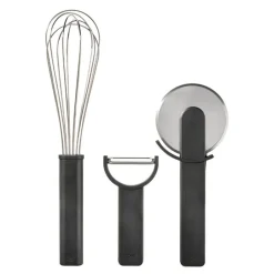 Singles kjøkkenredskapsett 3 deler svart