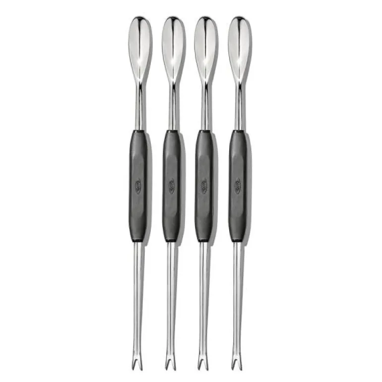 Skalldyrgafler 4 stk svart