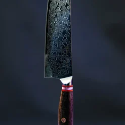 Skarp kokkekkniv 24 cm stål/tre