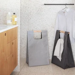 Skittentøypose 75 liter lys grå