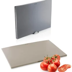 Skjærebrett 3 stk m/holder grå