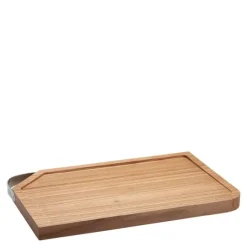 Skjærebrett med håndtak 48x32x3 cm tre/stål