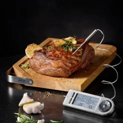 Skjærebrett med håndtak 36x24x2,5 cm tre/stål