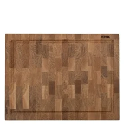 Skjærebrett med saftrenne 30x40 cm eik