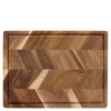 Skjærebrett m/saftrille 40x26 cm akasie