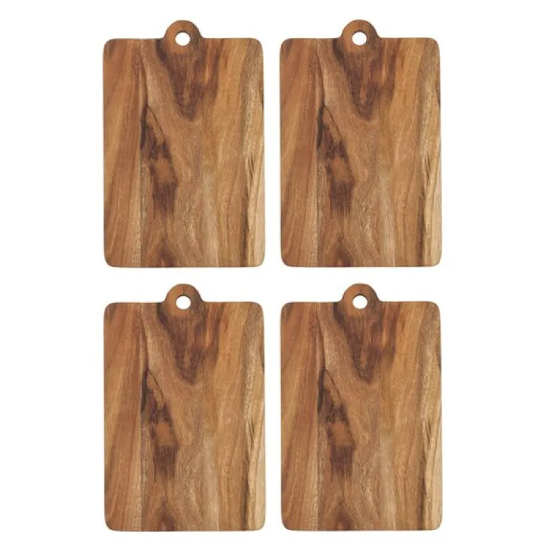 Skjærebrett 20x13 cm 4 stk natur