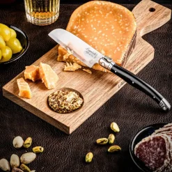 Skjærebrett/ostekniv santoku 2 stk svart