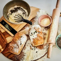 Skjærefjøl 50 cm teak