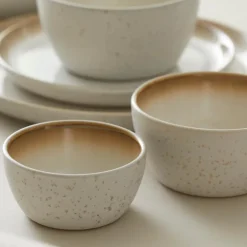 Skål 14 cm krem/krem