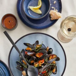 Skål 14 cm svart/blå