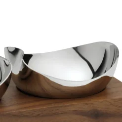 Skål med brett 2 stk valnøtt