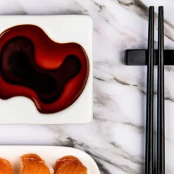 Skål til olivenolje 12 cm 2 deler hvit