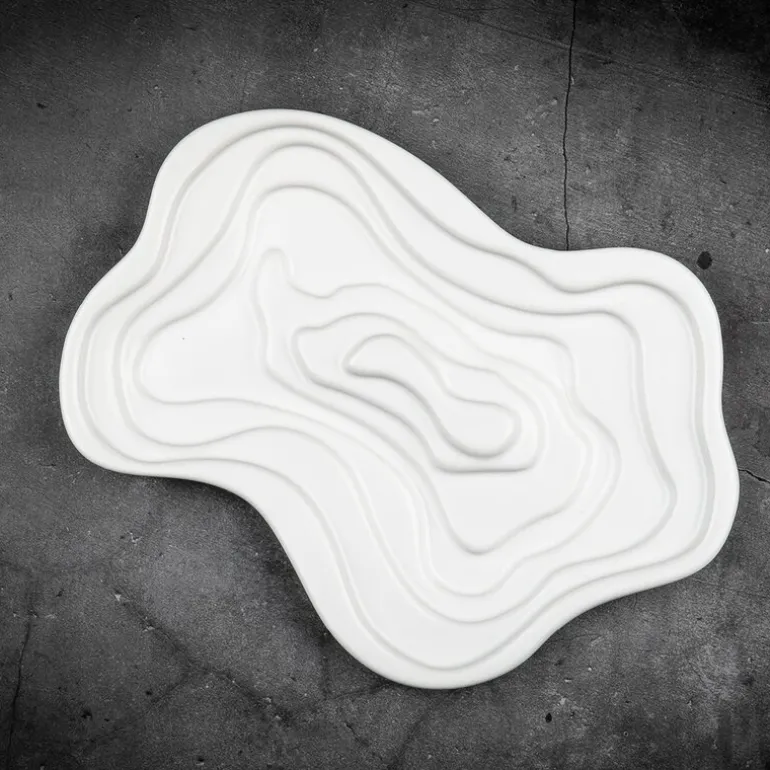 Skål til olivenolje 22 cm hvit