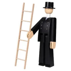 Skorsteinsfeier trefigur 20,5 cm svart