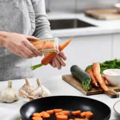 Skreller med oppsamler