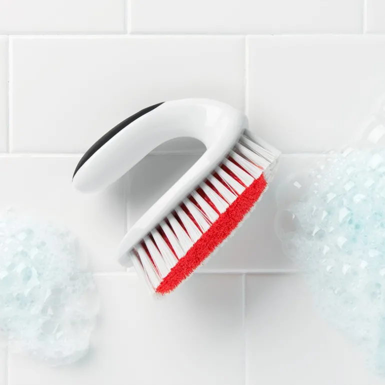 Skrubbebørste 12,5 cm svart/hvit