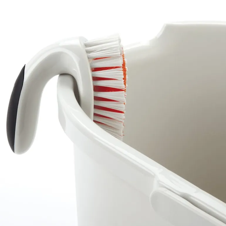 Skrubbebørste 12,5 cm svart/hvit