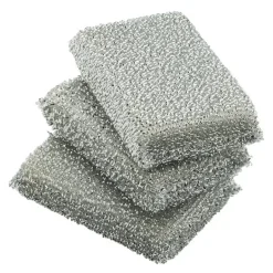 Skrubbesvamp 3-pakning sølv