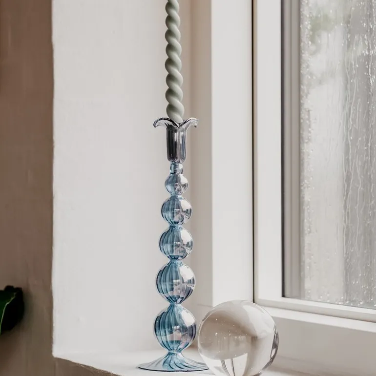 Sky lysestake 30 cm blå