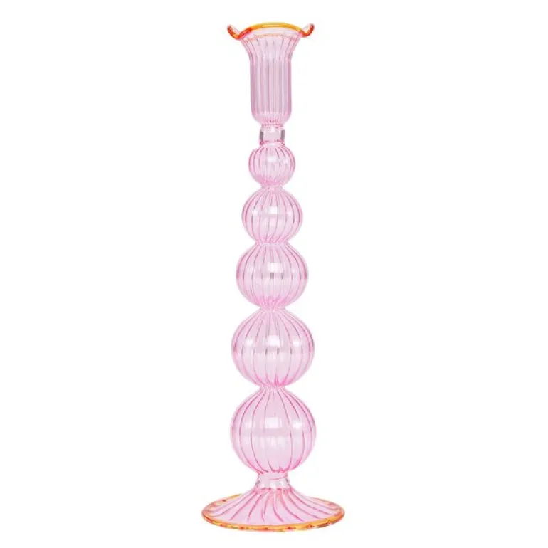 Sky lysestake 30 cm rosa/oransje