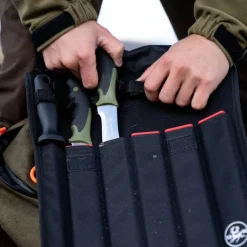 Slaktesett knivsett 4 deler svart/grønn