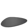 Slate serveringsfat 30x25 cm oval svart