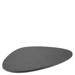 Slate serveringsfat 22x16 cm oval svart