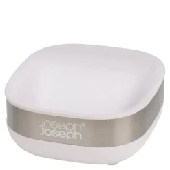 Slim steel såpeskål hvit